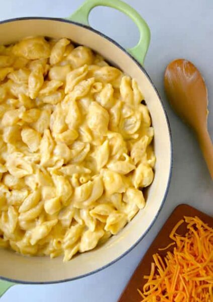 Easy Stovetop Macaroni and Cheese recipe from justataste.com